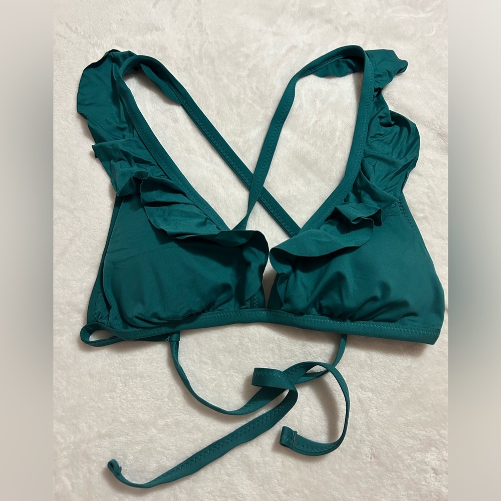 Emerald green bikini top